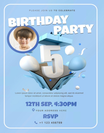 دانلود کارت دعوت تولد psd