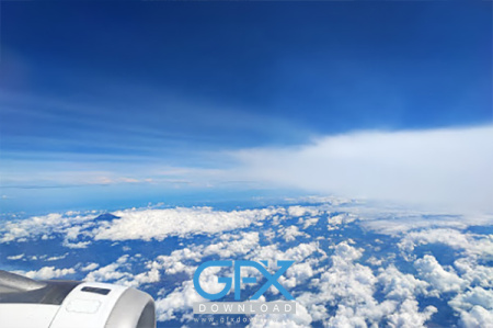 عکس ابر در آسمان آبی