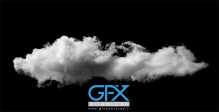 عکس ابر با پس زمینه مشکی