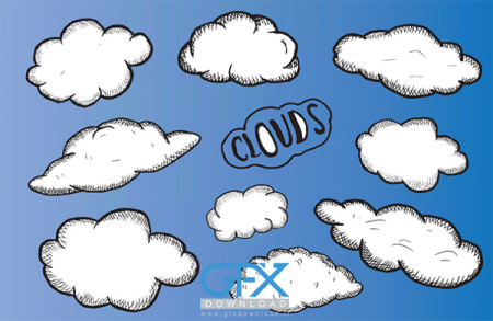 عکس ابر سفید کارتونی