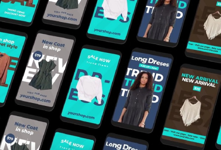 پروژه افتر افکت 5 استوری اینستاگرام تجاری Commerce Stories