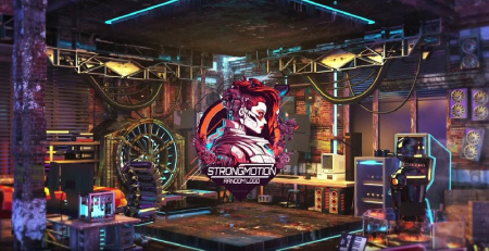 پروژه افتر افکت نمایش لوگوی سایبری سه بعدی در اتاق