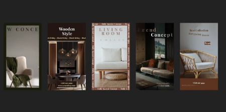 پروژه افتر افکت 5 استوری اینستاگرام برای مبل فروشی