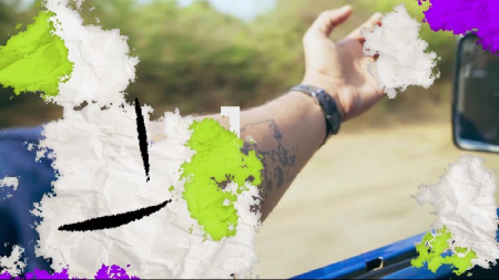 ترانزیشن افتر افکت با افکت کاغذی گرانج Grunge