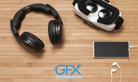 عکس هدفون بالای گوشی