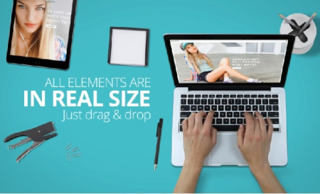 دانلود پروژه افتر افکت تبلیغاتی Hero Footage Mockup Toolkit