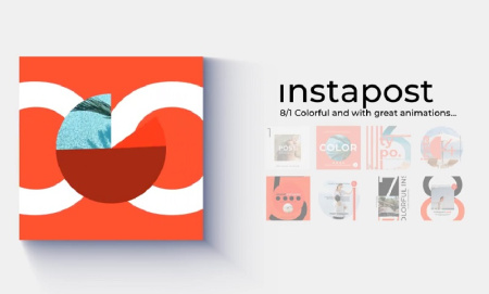 پروژه آماده افتر افکت 8 پست اینستاگرام Instagram Post