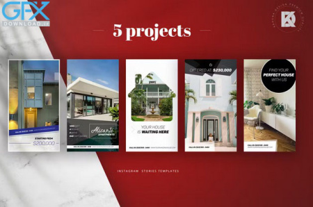 قالب استوری اینستاگرام املاک