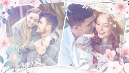 پروژه افتر افکت اسلایدشو رمانتیک Love Story Slideshow