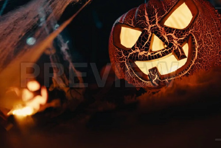 فوتیج نورپردازی کدو تنبل هالووین Halloween Pumpkin Lighting