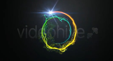 پروژه آماده ساخت لوگو افتر افکت Shiny Circle Logo Reveal