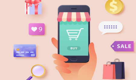 وکتور فروشگاه اینترنتی