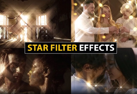 پریست پریمیر افکت های نوری ستاره Star Filter Effects
