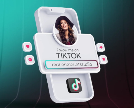 دانلود پروژه افتر افکت پروفایل شبکه اجتماعی تیک تاک