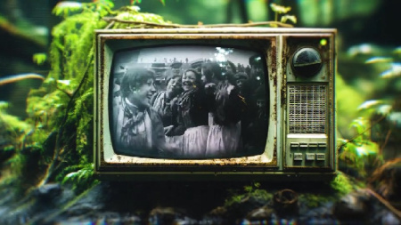 پروژه آماده افتر افکت موکاپ تلویزیون قدیمی Old TV Screen Mockup