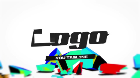 پروژه پریمیر نمایش لوگو گلیچ Warning Glitch Logo