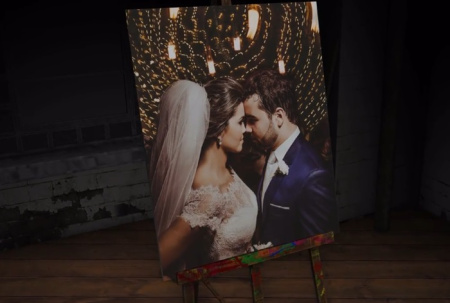 دانلود پروژه پریمیر نمایش عکس عروسی روی بوم