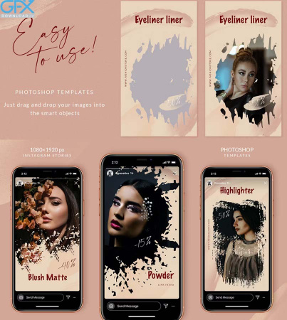 بنر تبلیغاتی لوازم آرایشی اینستاگرام