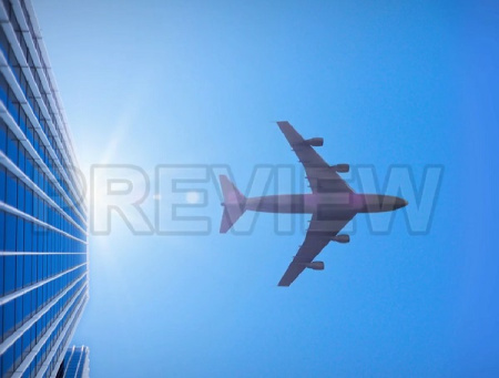 دانلود فوتیج هواپیما در آسمان Airplane On The Sky