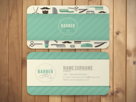 کارت ویزیت آرایشگاه مردانه جدید