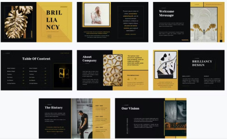 قالب پاورپوینت لاکچری Brilliancy