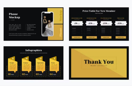 قالب آماده پاورپوینت لاکچری Brilliancy