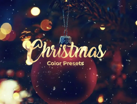 18 پریست LUT تنظیم رنگ کریسمس برای پریمیر