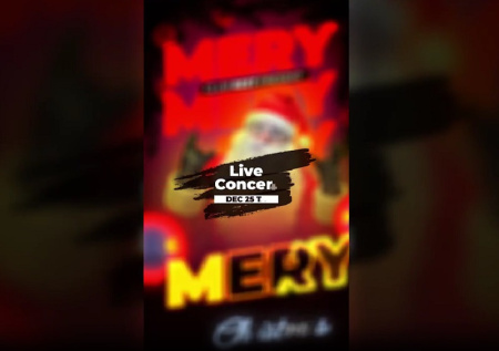 پروژه افتر افکت پوستر عمودی کریسمس Christmas Party Poster