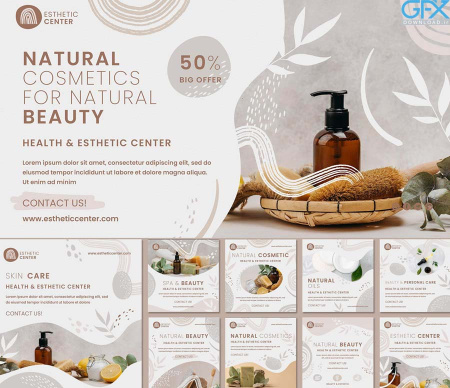 نمونه بنر تبلیغاتی لوازم آرایشی