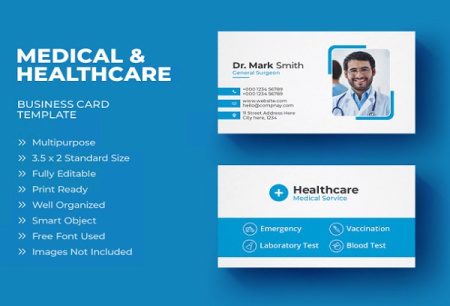 دانلود 4 کارت ویزیت دکتر