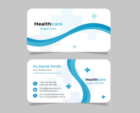 طرح لایه باز کارت ویزیت دکتر