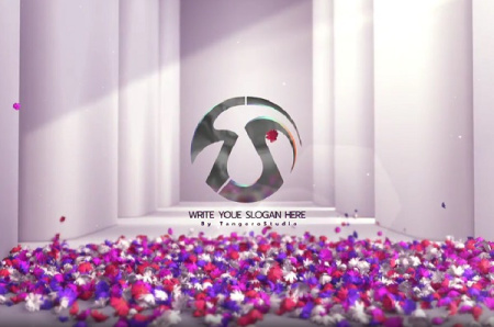 پروژه افتر افکت نمایش لوگو با گل ها Flowers Burst Logo