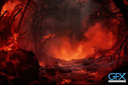 عکس جهنم ساخته شده با هوش مصنوعی