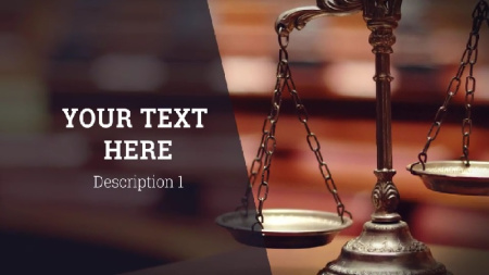 پروژه افتر افکت وله تبلیغاتی قانون Law & Order