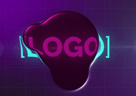 پروژه افتر افکت نمایش لوگو به سبک قدیمی و مایع Retro Liquid