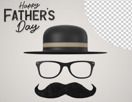 دانلود 10 فایل لایه باز ریش و سبیل