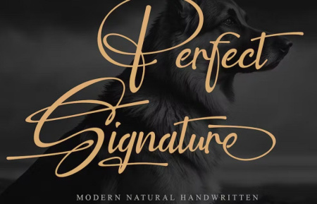 فونت امضاء انگلیسی Perfect Signature