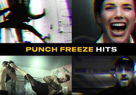 پریست پریمیر با افکت فریز فریم Punch Freeze Hits