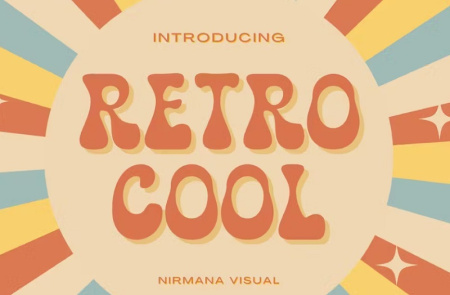 فونت انگلیسی باحال Retro Cool