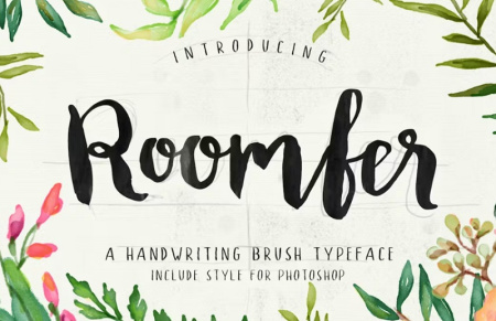 دانلود فونت انگلیسی برای طراحی اسم Roomfer
