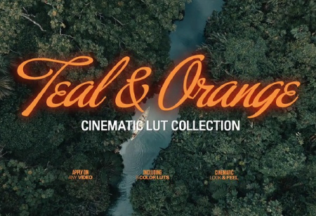 پریست LUT پریمیر تنظیم رنگ آبی و نارنجی Teal And Orange