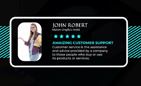 دانلود پروژه آماده پریمیر 12 تایتل Testimonial Titles