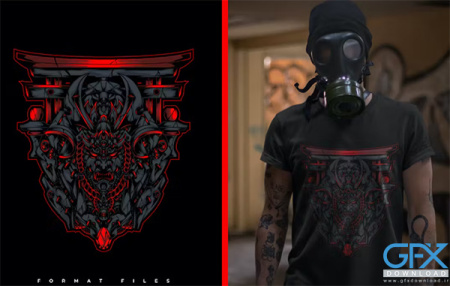 فایل لایه باز برای چاپ روی تیشرت