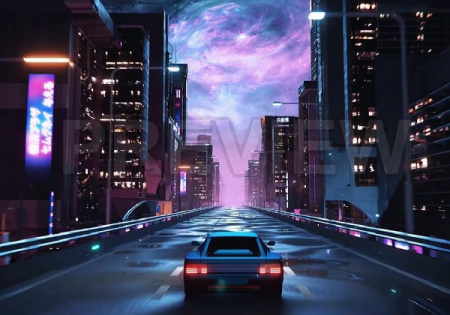 دانلود فوتیج بازی ویدئویی Video Game City Drive