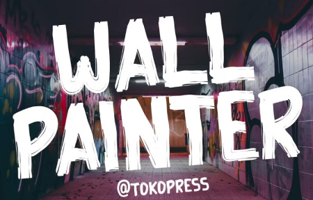 دانلود فونت انگلیسی خشن Wall Painter
