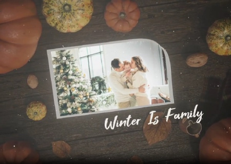 پروژه افتر افکت اسلایدشو زمستانی Winter Memories Slideshow