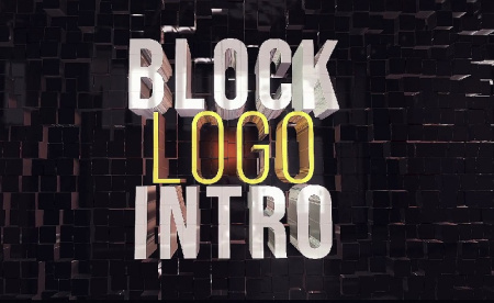 پروژه افتر افکت نمایش لوگو با بلوک های 3بعدی 3D Blocks Logo