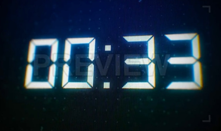 فوتیج شمارش معکوس 60 ثانیه ای روی صفحه کامپیوتر