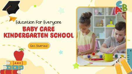 پروژه آماده افتر افکت افتتاحیه مهدکودک Baby Care Kindergarten