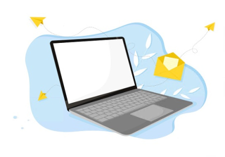 وکتور لپ تاپ کارتونی